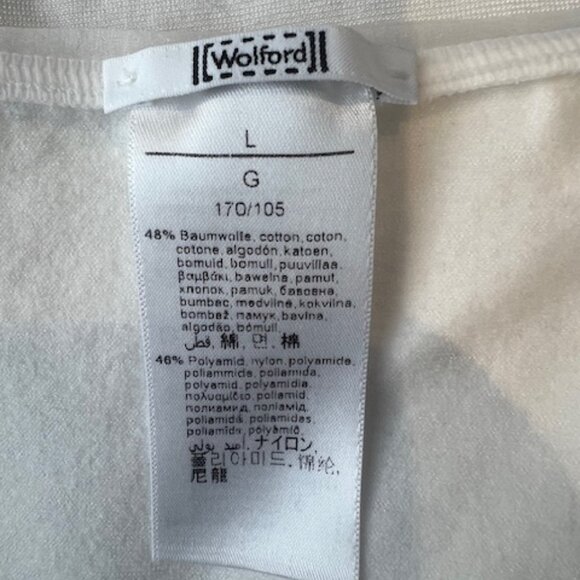 WOLFORD Cotton Blend Bodysuit in Ivory / White - Picture 3 of 7